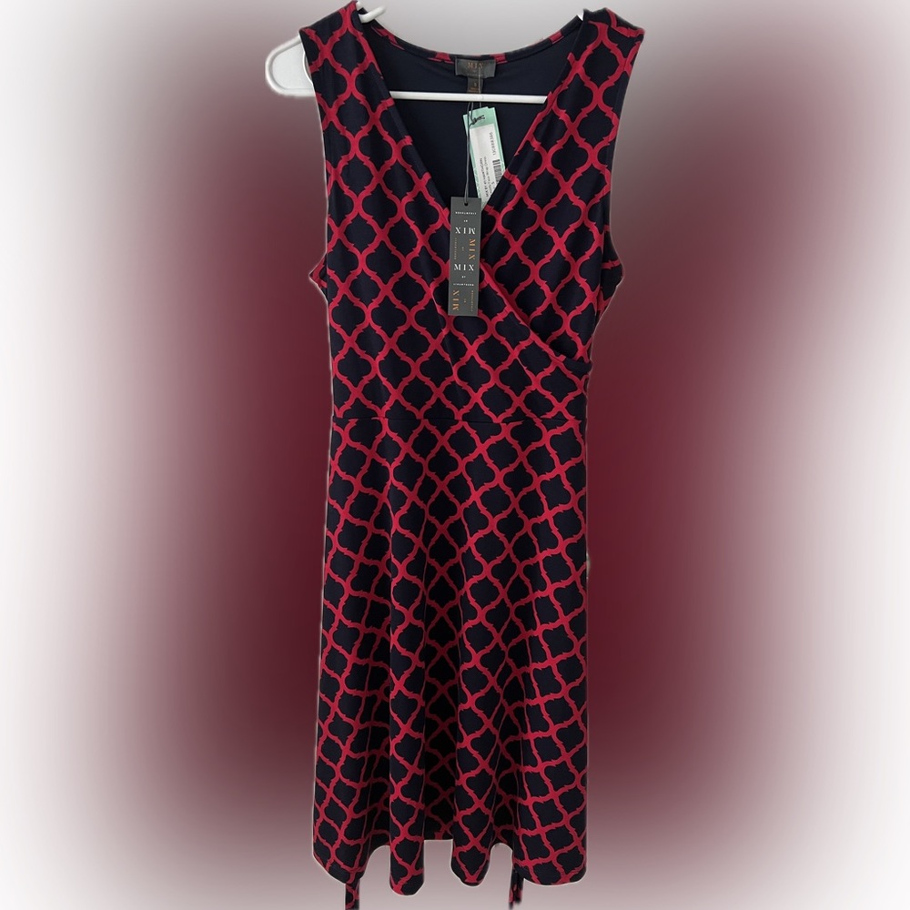 41 Hawthorn Navy and Red dress size small *new with tags*